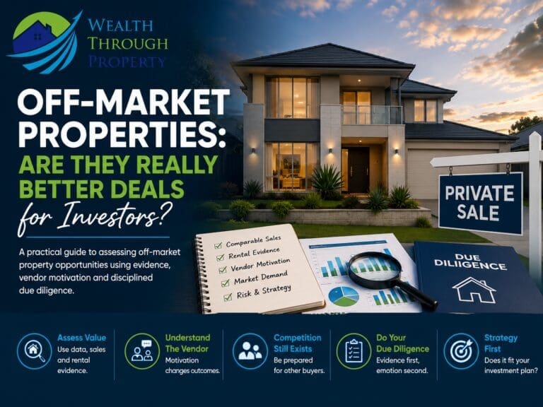 Australian investment property with private-sale and due-diligence indicators for a guide to assessing off-market properties.