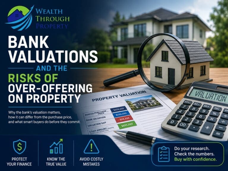 Australian property buyer comparing a bank valuation, purchase price and comparable sales before proceeding with a property purchase.